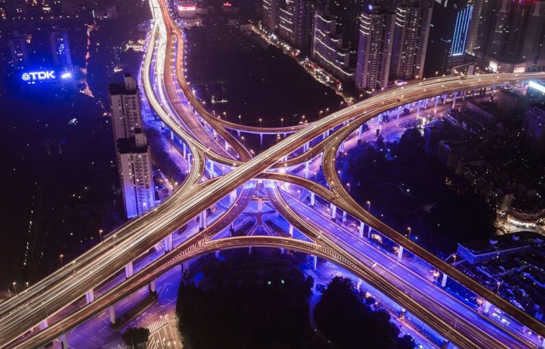 Smart Cities - aerial photography of bridge near buildings